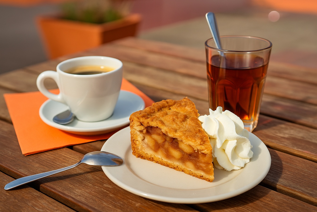 Food Order Food Appeltaart met slagroom Drinken Eten bestellen bezorging DEK Blauwestad Oldambt